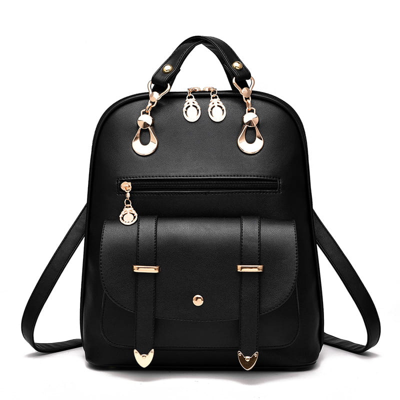 Female bag fashion PU leather dual-use backpack