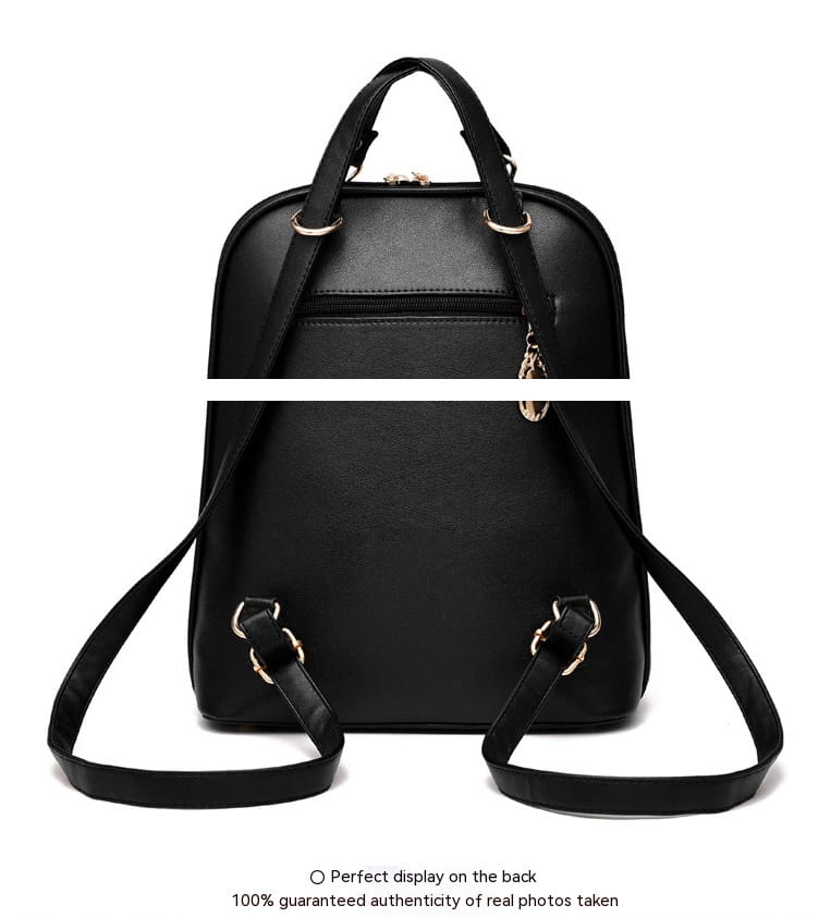 Female bag fashion PU leather dual-use backpack