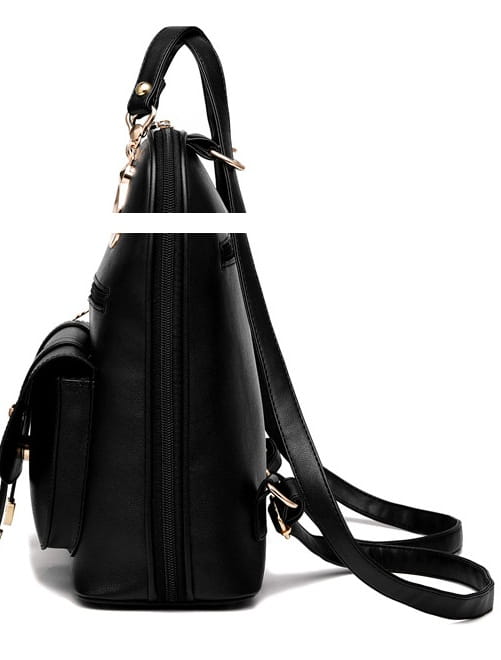 Female bag fashion PU leather dual-use backpack
