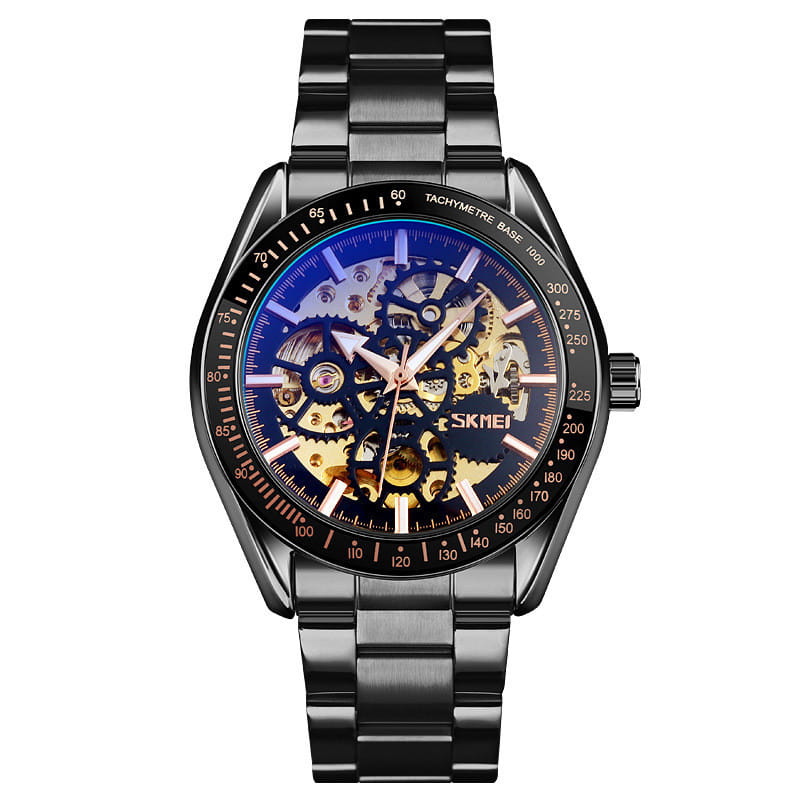 Business Men’s Gold Steel Strap Watch
