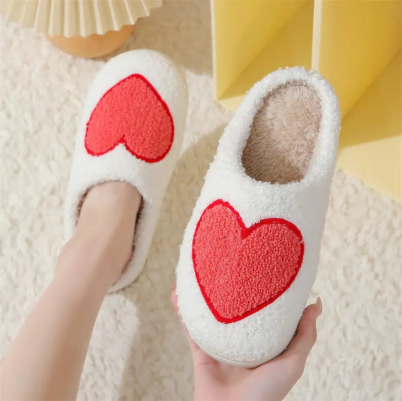 Women’s Home Slippers Fashion Plush House Shoes For Valentine’s Day