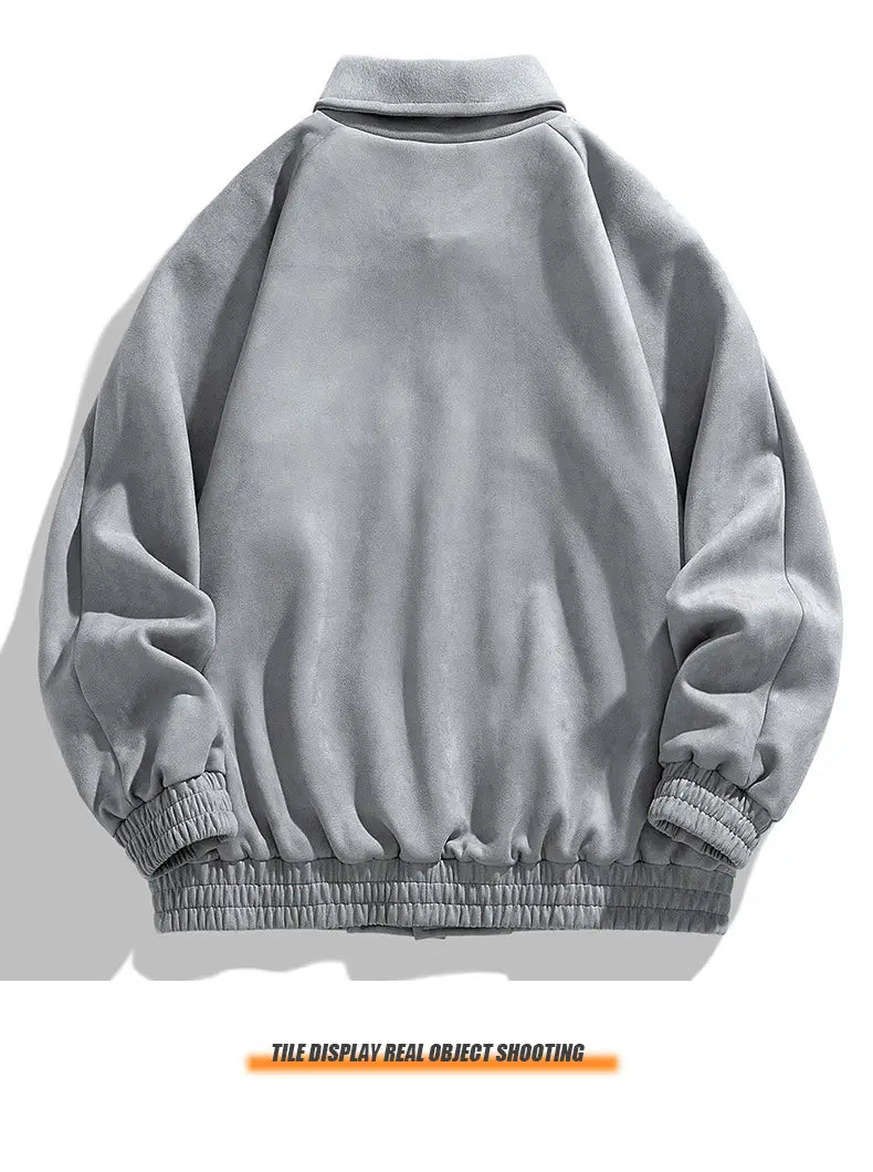 Vintage Suede Coat Men’s Baseball Uniforms Boys Jacket