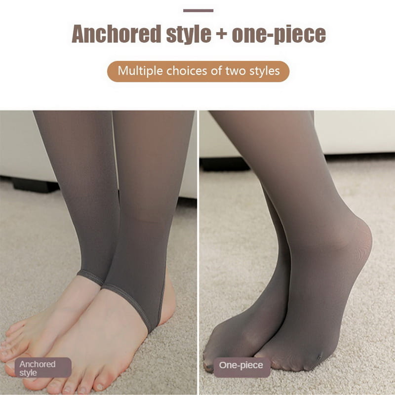 Translucent Plus Size Leggings Fleece Lined Tights Fall And Winter Warm Fleece Pantyhose Women Fleece Lined Pantyhose