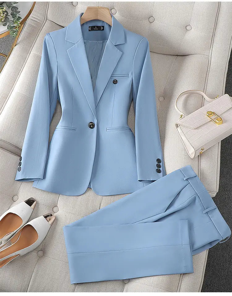 Long Sleeve Professional Women’s Suit Trousers Formal Suit