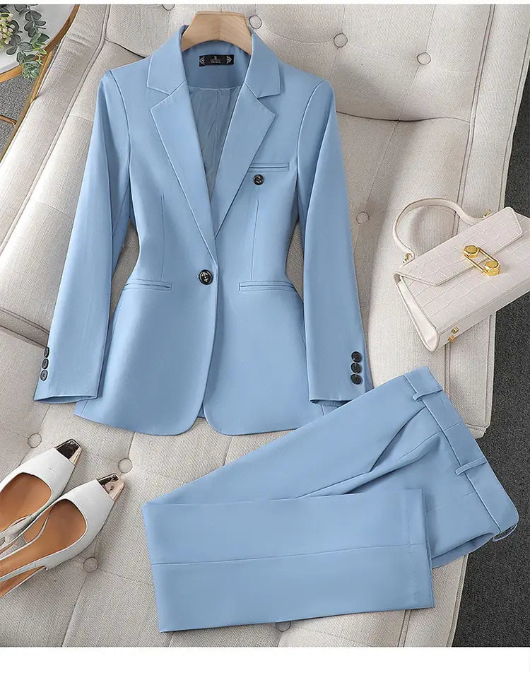 Long Sleeve Professional Women’s Suit Trousers Formal Suit