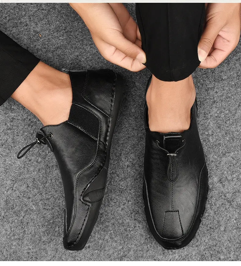 Men’s Plus Size Sports Genuine Leather Leather Shoes