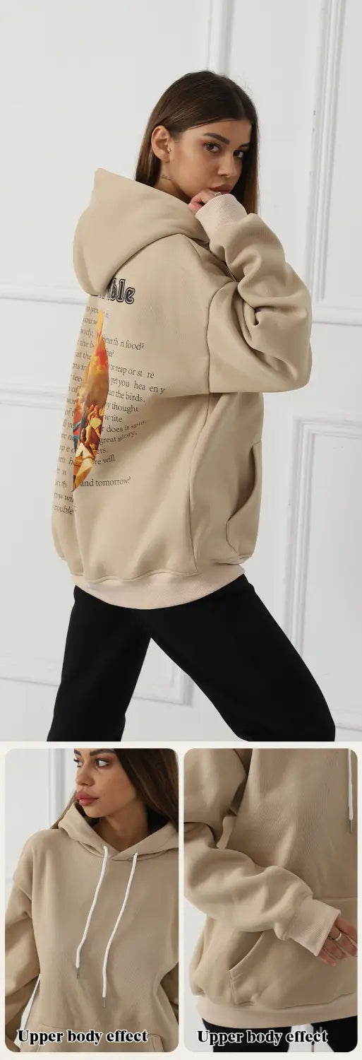 Women’s Fashionable Casual Printed Long Sleeved Sweatshirt