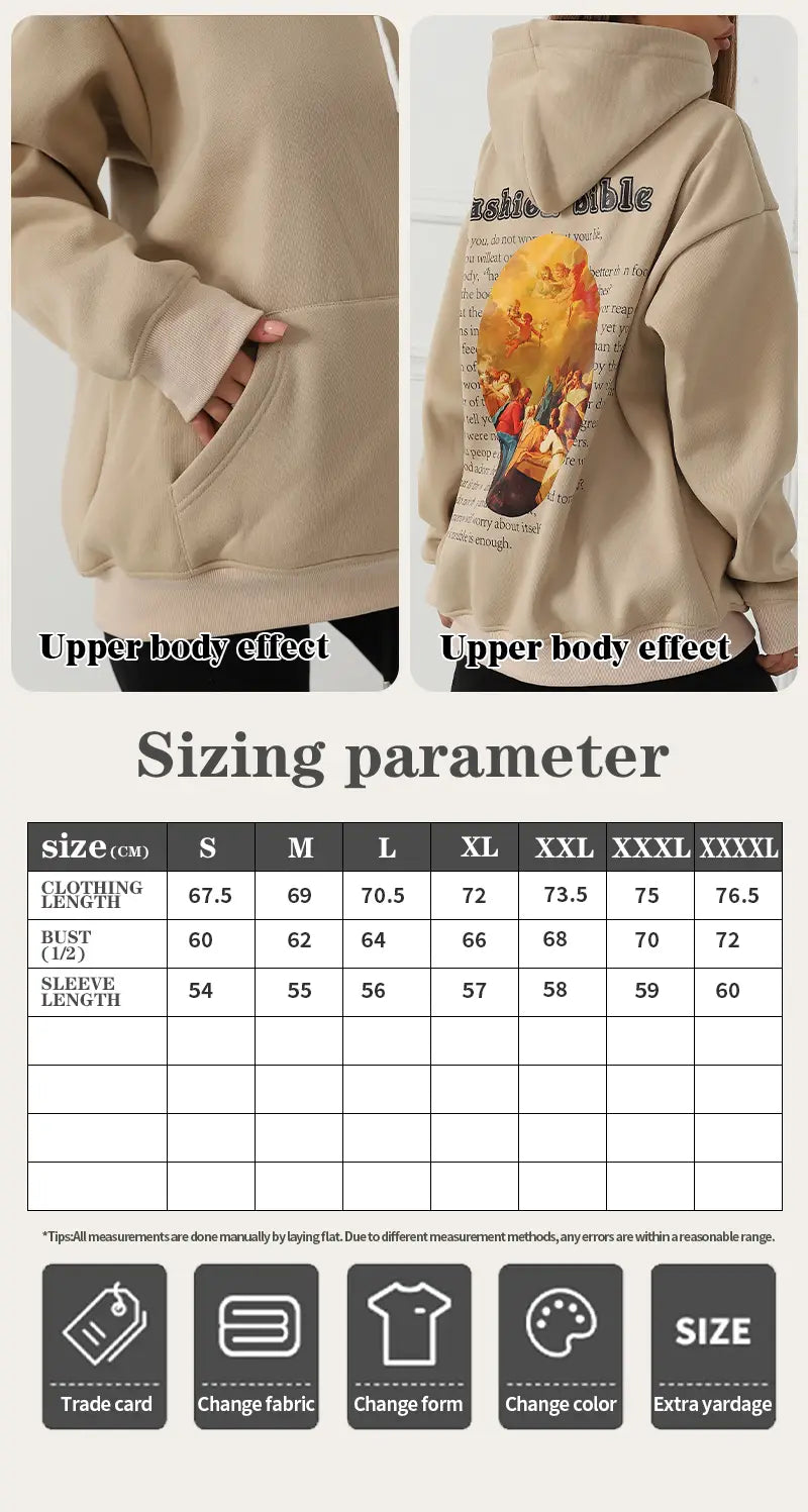 Women’s Fashionable Casual Printed Long Sleeved Sweatshirt