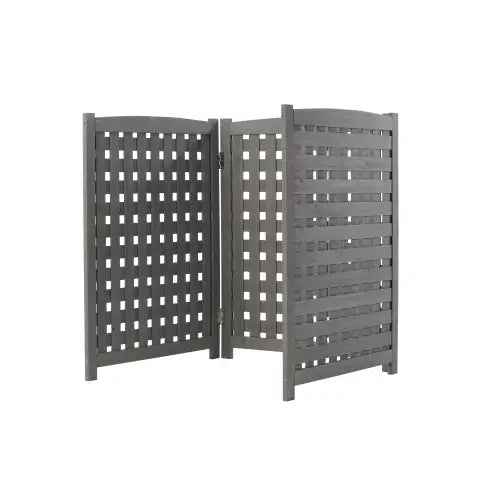 Hidden Air Conditioning And Garbage Fence three panels
