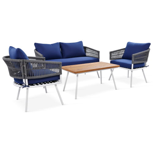 Rope Terrace Furniture Bohemian 4-Piece Set
