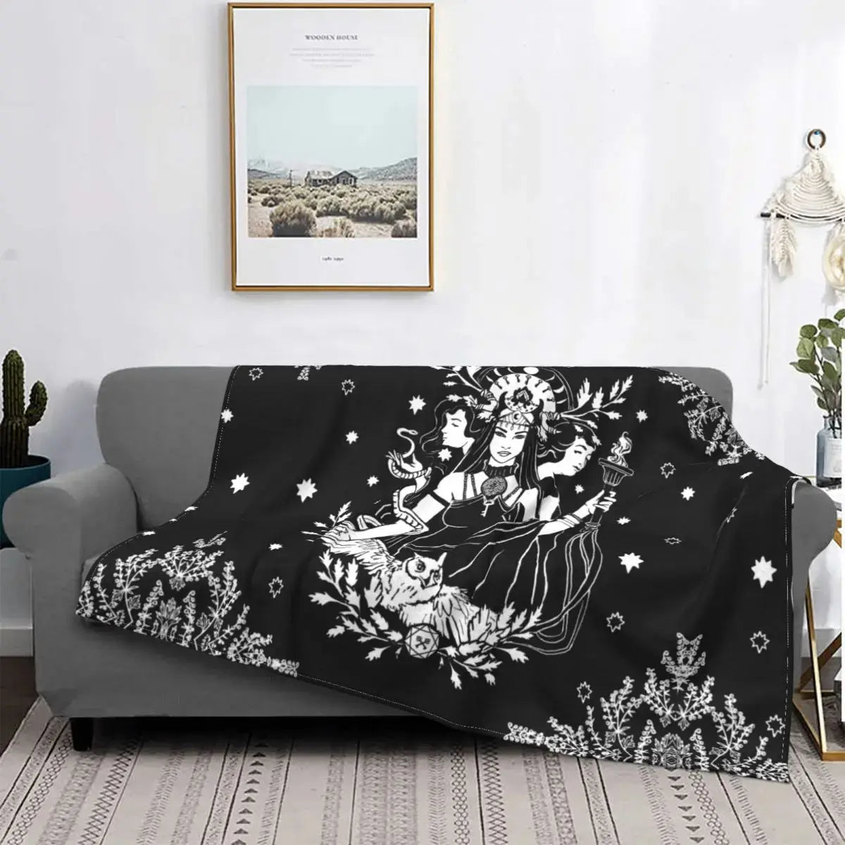 Gothic Mysterious Halloween Blanket