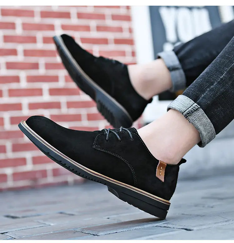 Plus Size Spring New Men’s Casual Leather Shoes