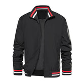 Men's Bomber Jacket Lightweight Casual Windbreaker Spring Fall Zip Up Coat