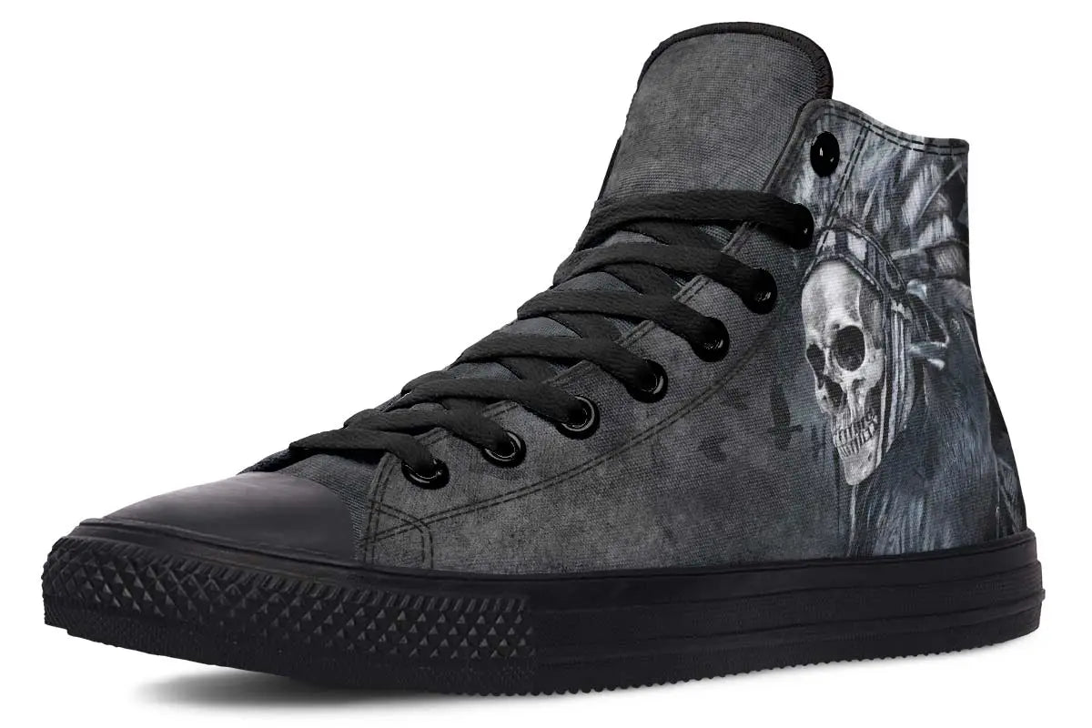 Printed Couple High-top Canvas Shoes
