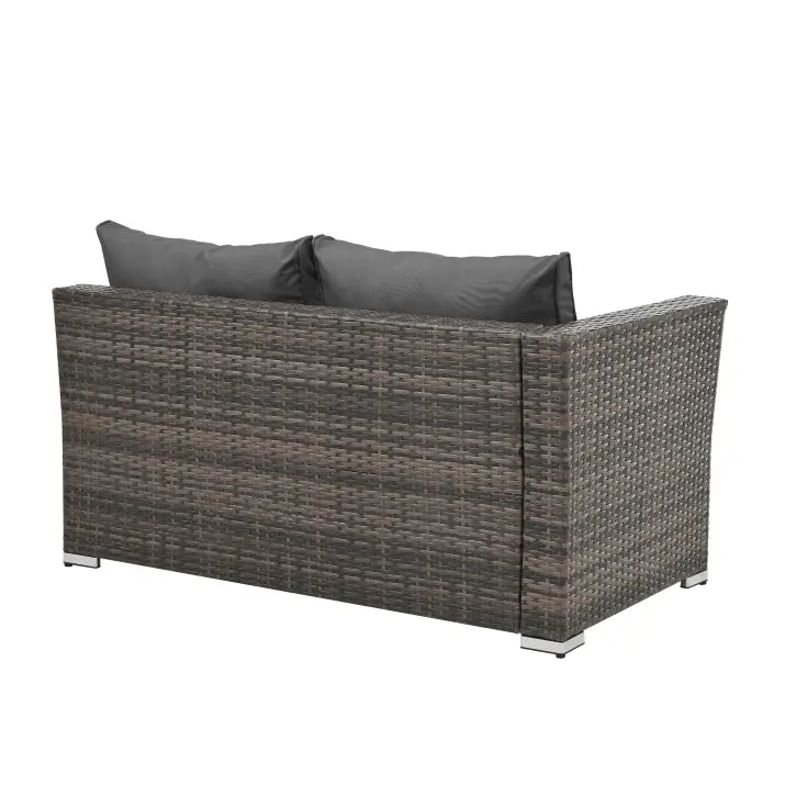 Patio Furniture Outdoor Furniture Seasonal PE Wicker Furniture 4 Set Wicker Furniture With Tempered Glass Coffee Table