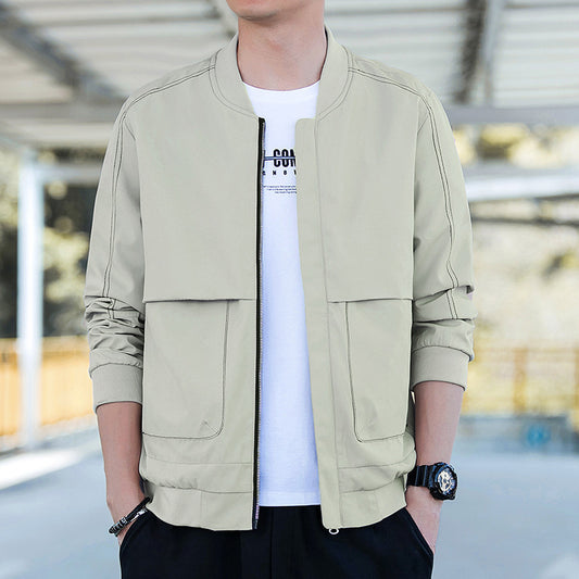 Baseball Suit On Clothes Men's Coat Korean Fashion Work
