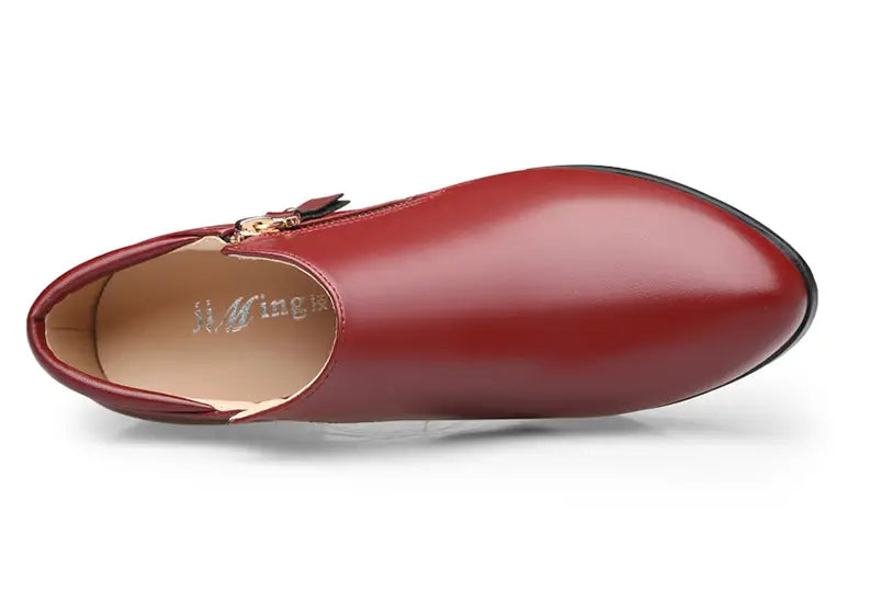 Fashion Personality Autumn Soft Leather Ladies Shoes