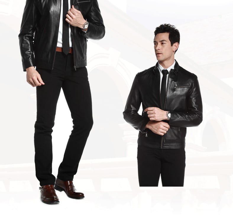Men’s leather leather jacket