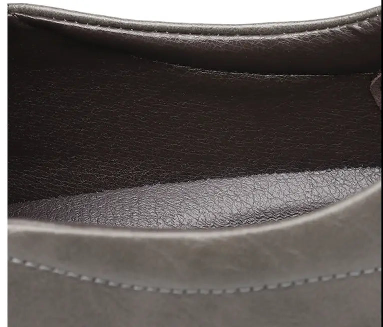 Men’s Leather Shoes Soft Bottom Beef Tendon Bottom