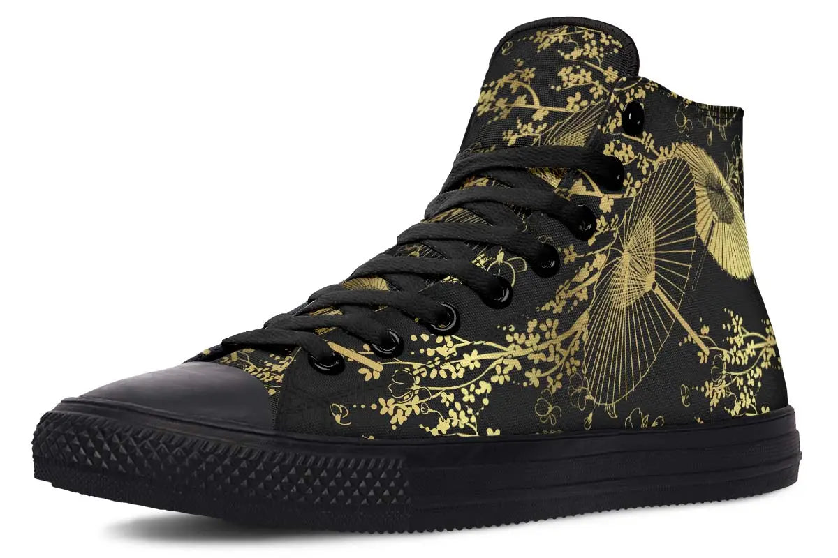Printed Couple High-top Canvas Shoes