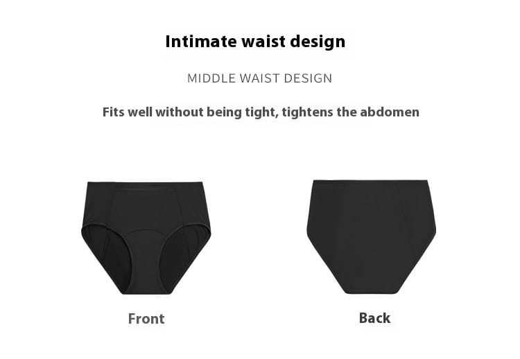 Plus Size Antibacterial Cotton Crotch Women’s Menstrual Panties