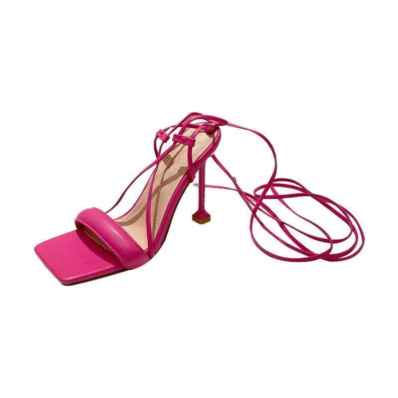Stiletto Cutout Ankle Strap Stiletto Heels