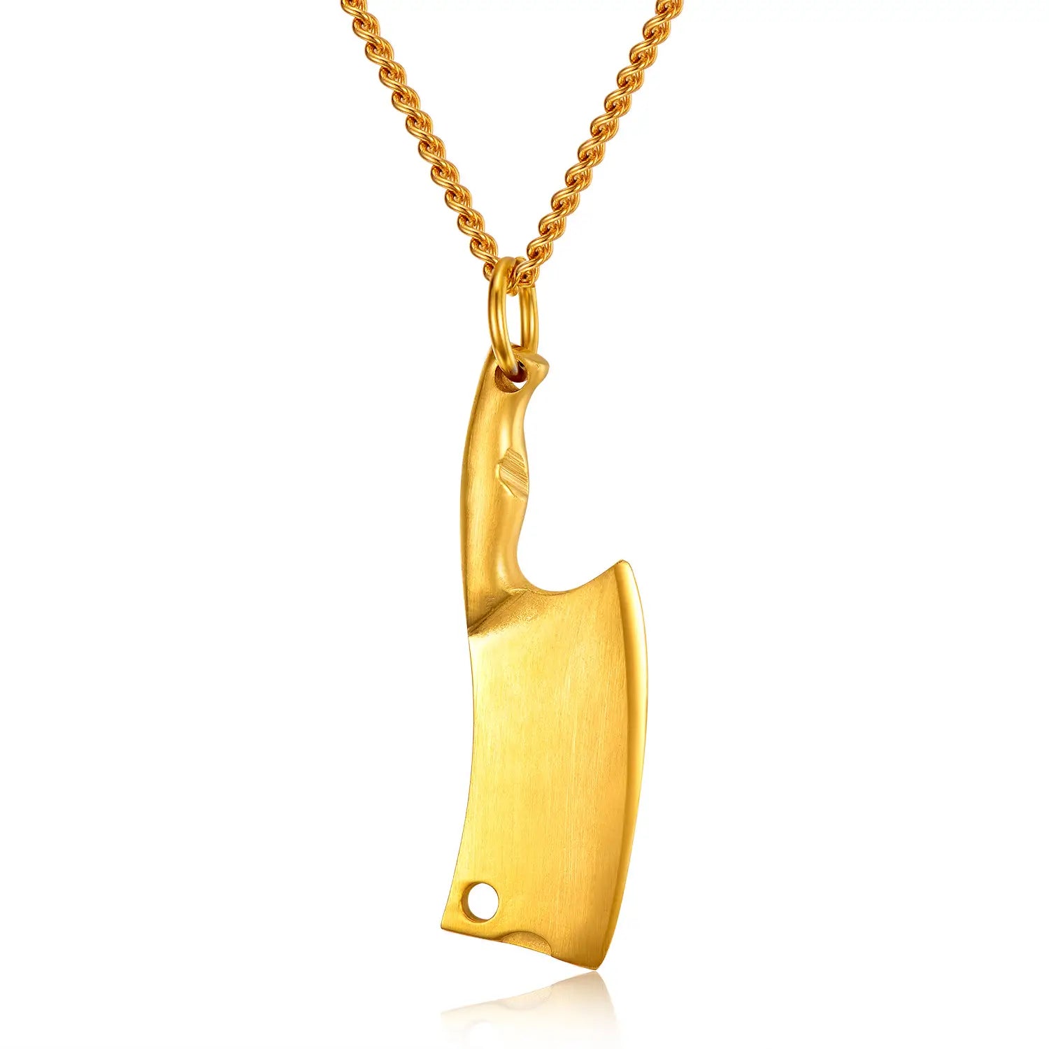 Men’s Stainless Steel Necklace Colorful Glare Classic Pendant