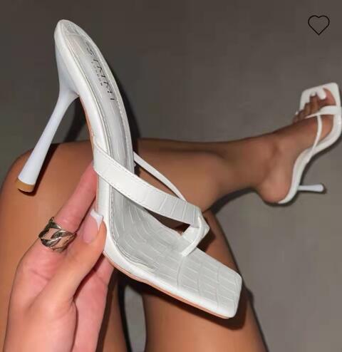 Women’s Plus Size Stiletto Slipper High Heel Sandals