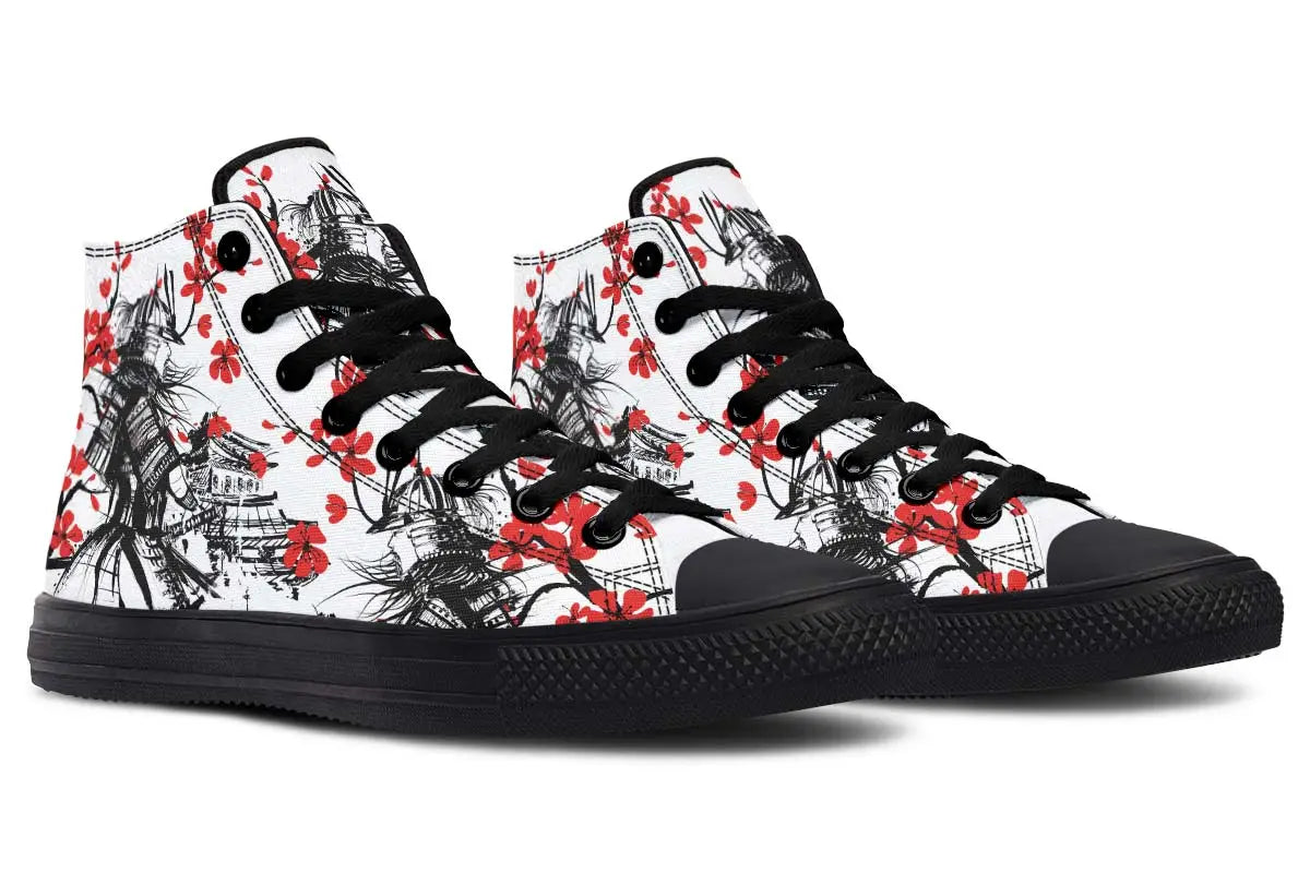 Printed Couple High-top Canvas Shoes