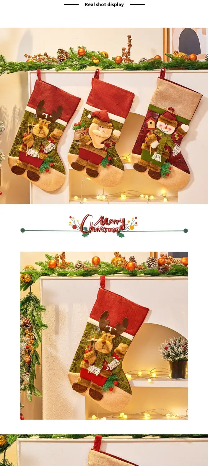 Christmas Decorations Large Cartoon Candy Bag