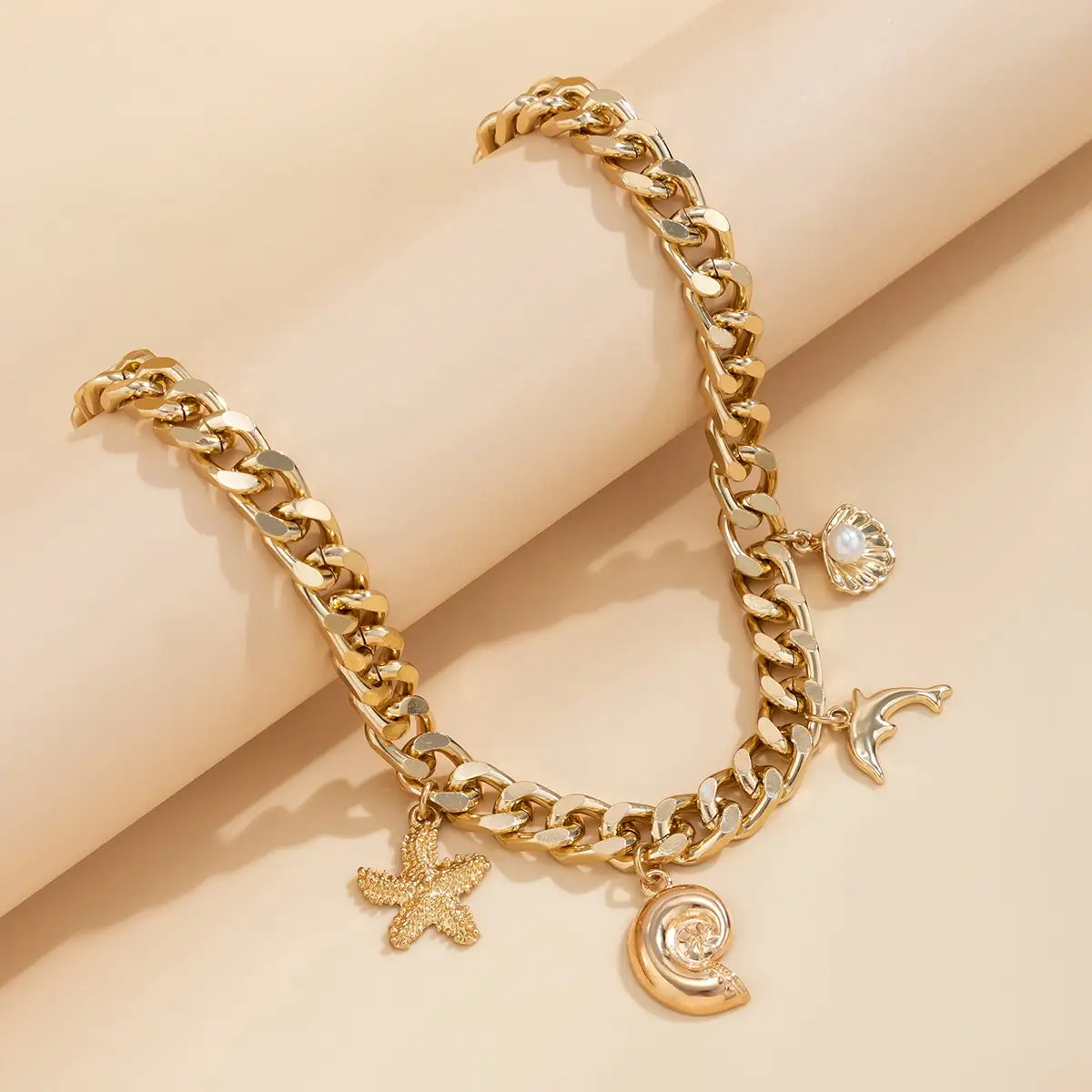 Fashion Ocean Style Pearl Bracelet And Necklace For Women Fashion Jewelry