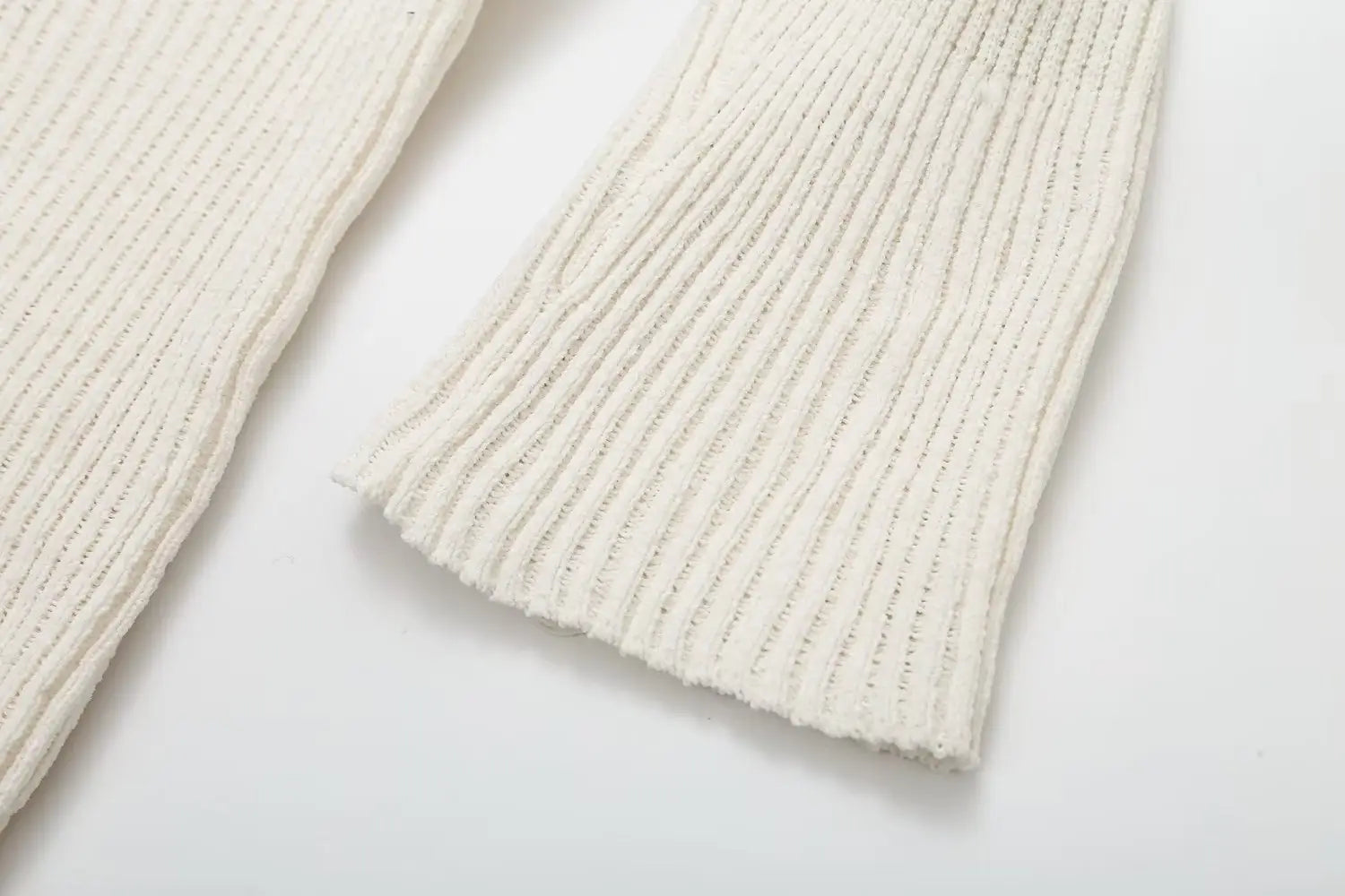 Fashion Solid Ribbed Knitted Dress Fall And Winter Slim-fit Stand-up Collar A-line Dresses Women’s Clothing