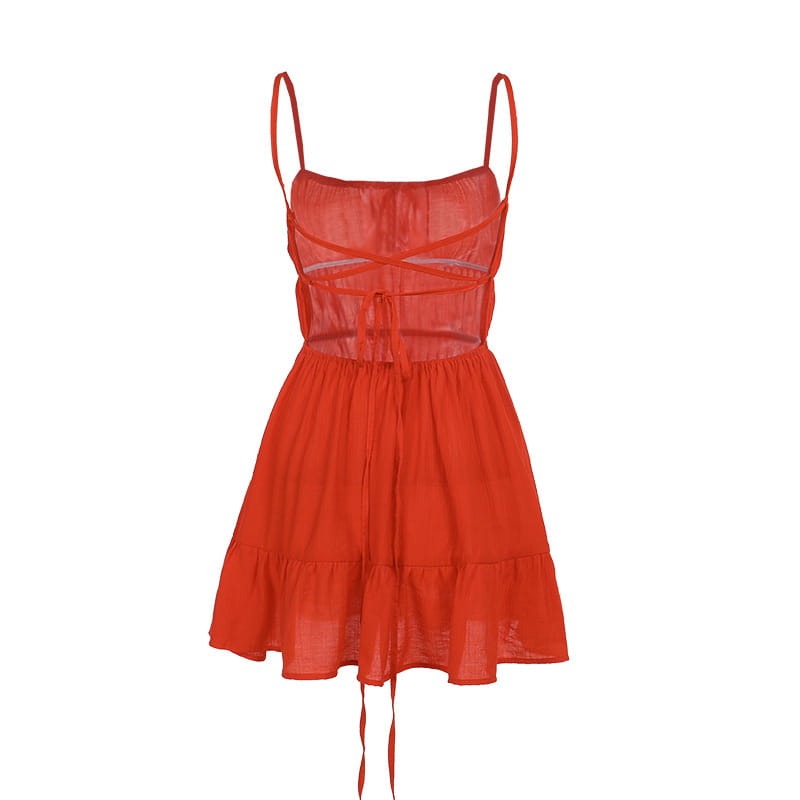 Hot Girl Backless Slim Fit Holiday Dress Women