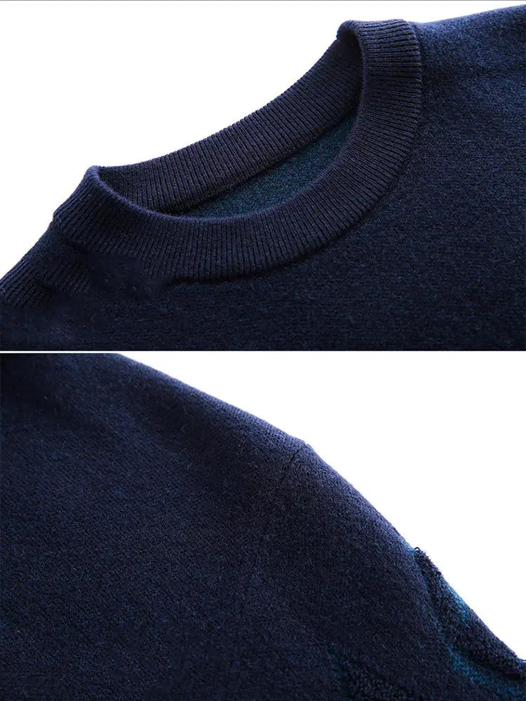 Jacquard Turtleneck Collar Sweater For Men