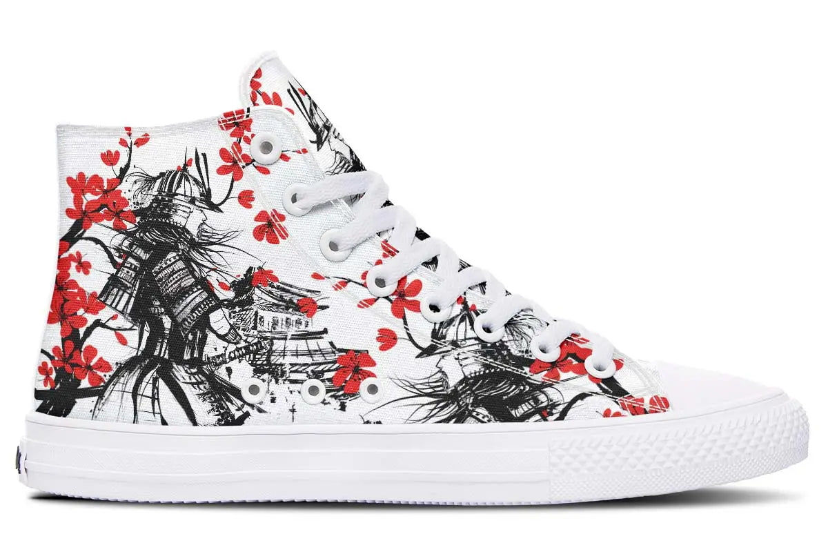 Printed Couple High-top Canvas Shoes