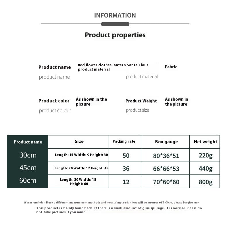 Christmas Doll Ornaments Decorations