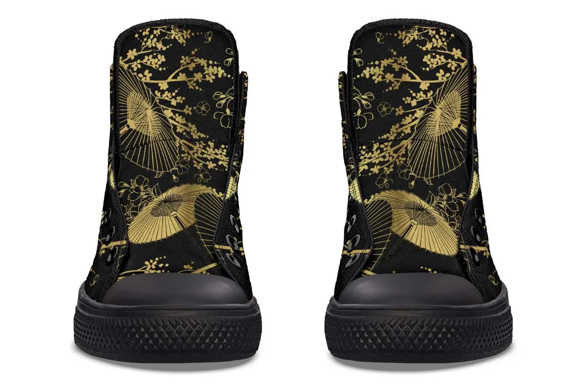 Printed Couple High-top Canvas Shoes