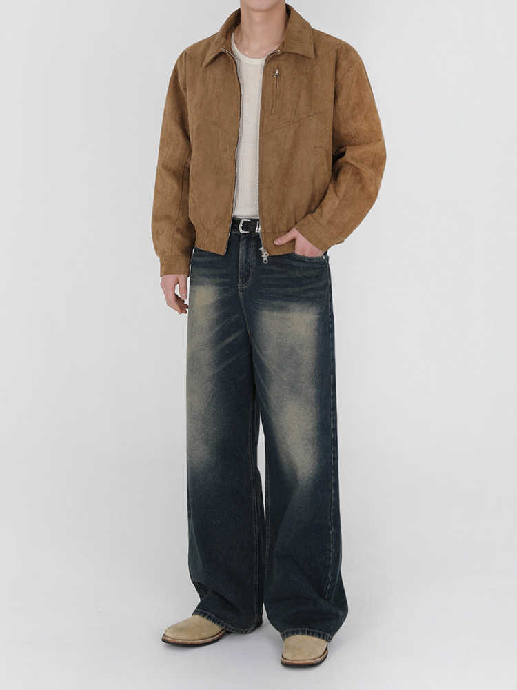Retro Washed Jeans Men’s Autumn