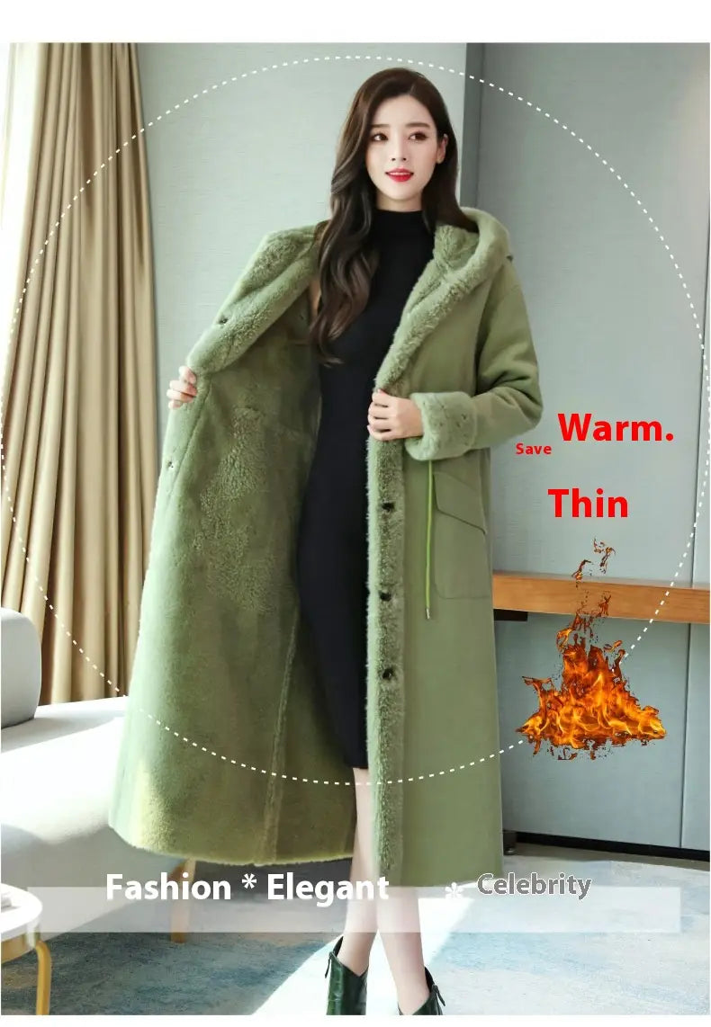 Winter Cotton-padded Jacket Fur Coat Women