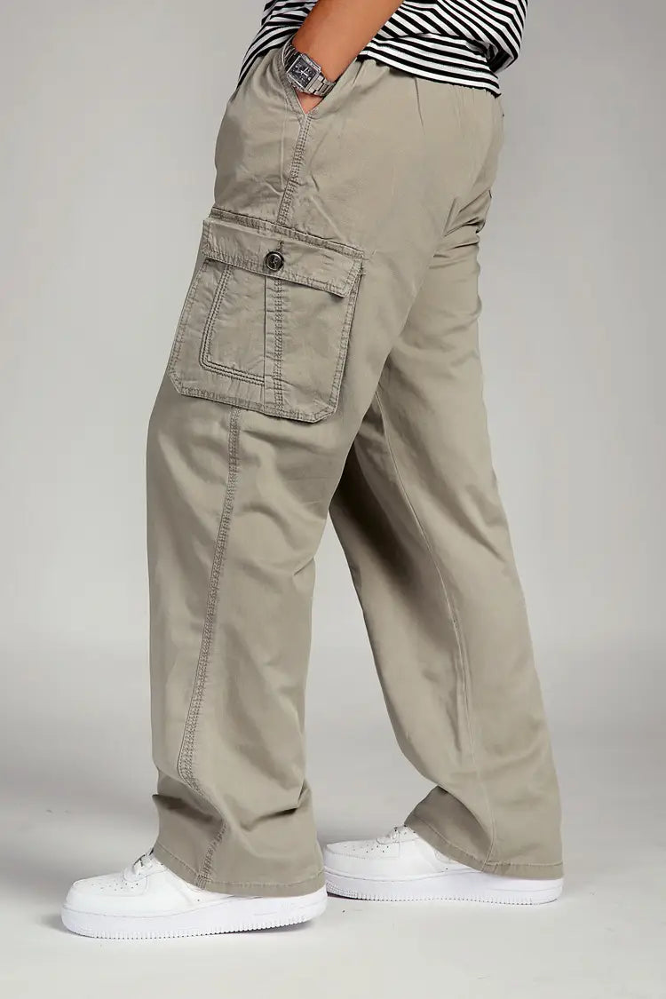 Plus Fat Plus Size Casual Pants Men’s Trousers