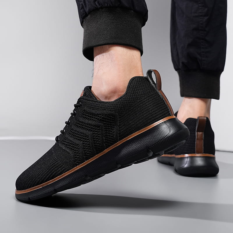 Fashion Lace-up Mesh Sneakers Casual Flying Woven Walking Sports Shoes For Men