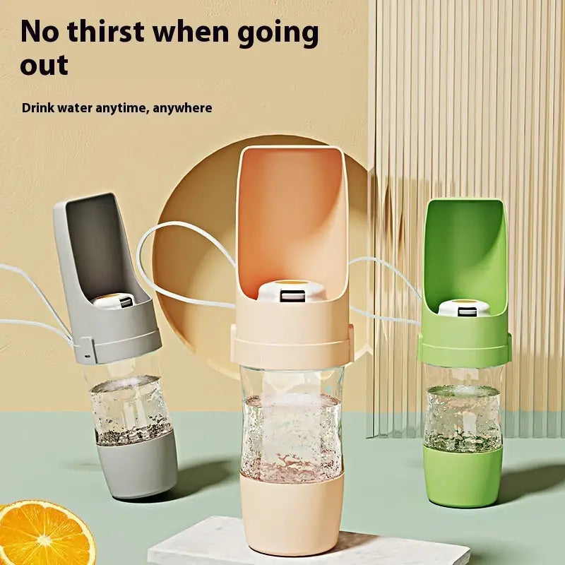 2 In 1 Travel Dog Water Bottle Pet Water Dispenser Feeder Drinking Feeder Dog Outing Water Feeder Pets Outdoor Portable Cup Pet Products Beyond Trends Hub