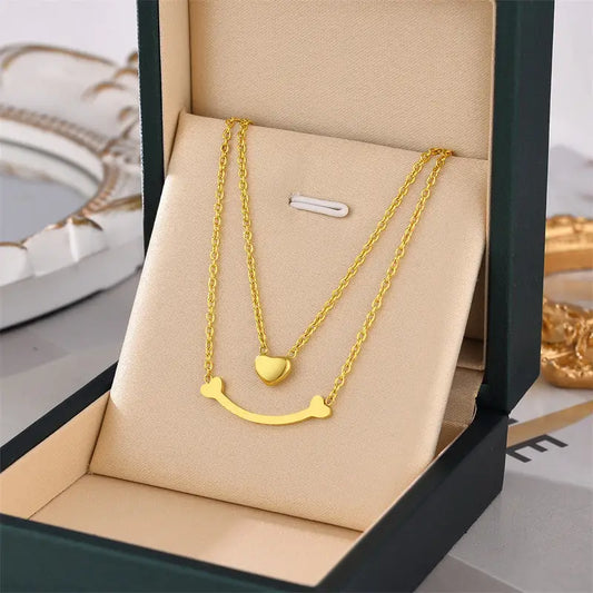 2023 Explosion Models Titanium Steel Necklace Female Does Not Lose Colour Jewelry Fashion Personality White Europe And The United States Jewelry Jewellery - Beyond Trends Hub 