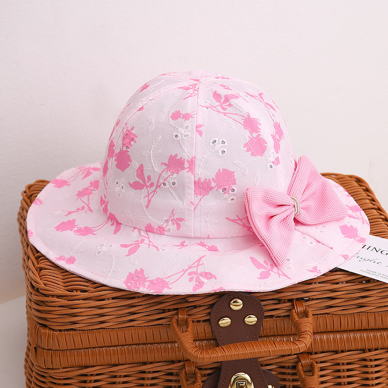 Bucket Hat Baby Spring And Autumn Thin Summer Child Sun-proof Sun Protection Sun Hat