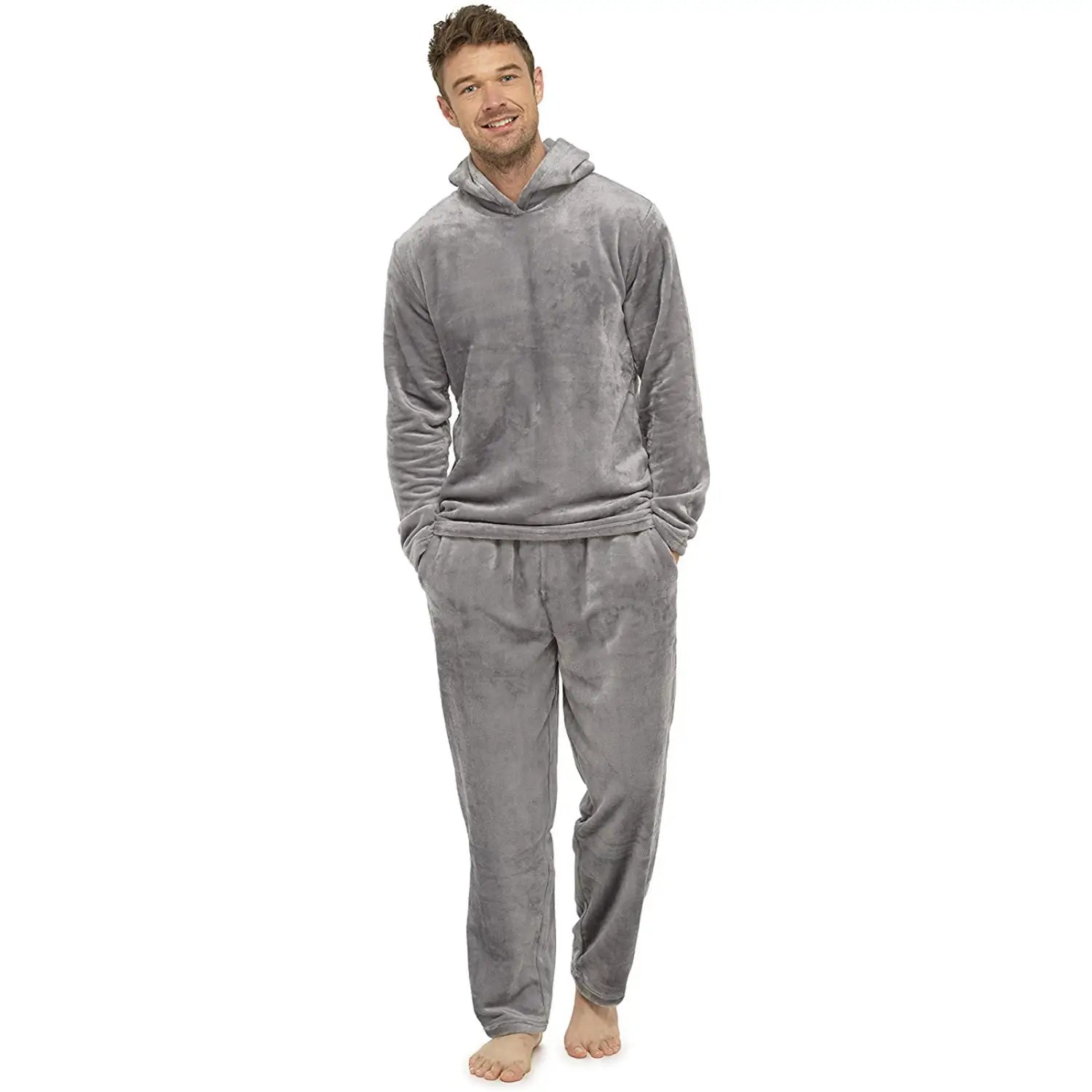 Flannel Grey Simple Home Men’s Pajamas
