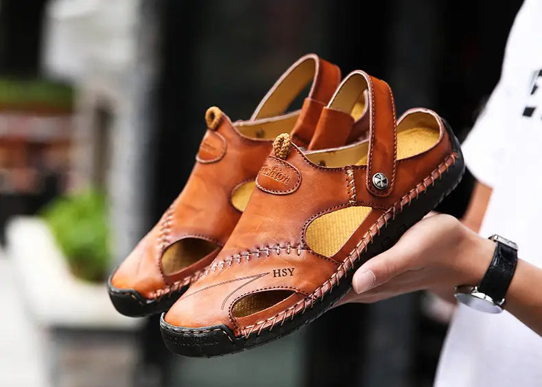Summer Baotou Sandals Men Tide Soft Bottom Men Sandals And Slippers Casual All Match Outdoor Beach Shoes