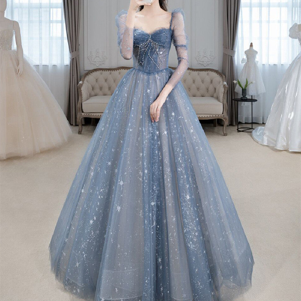 Long-sleeve Bridal Wedding Gown
