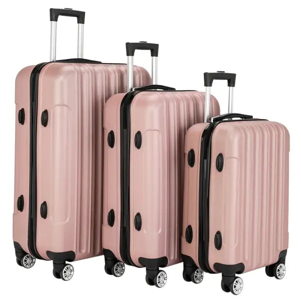 20in 24in 28in ABS Aluminum Alloy Trolley Fashion Color - Rose Gold