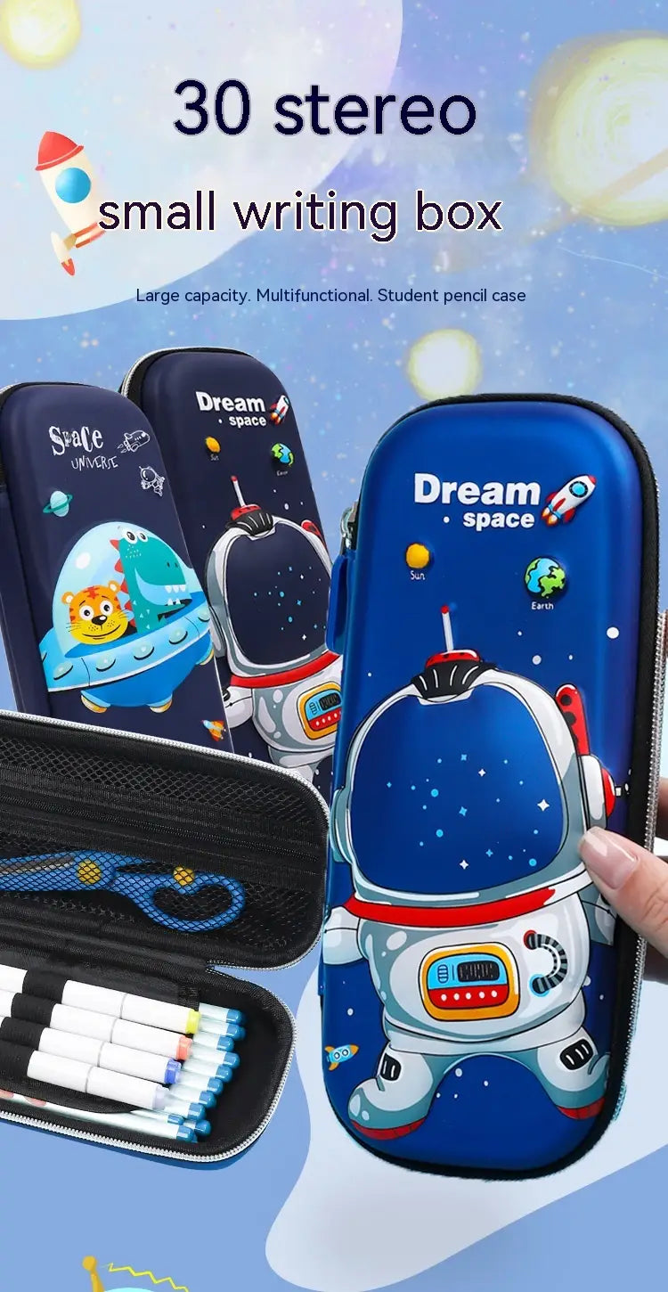 Three-dimensional Pencil Case Primary School Kindergarten Cartoon Large Capacity Pencil Case Pencil Box