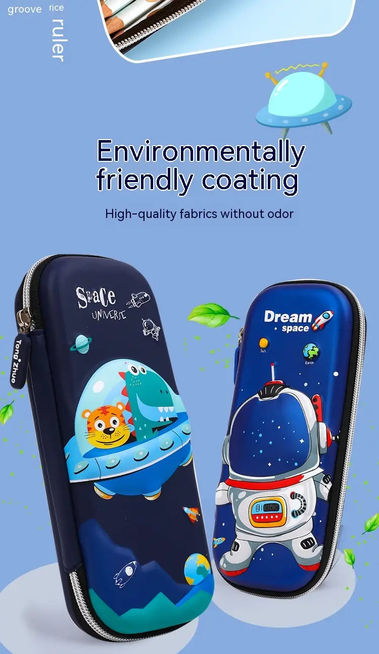 Three-dimensional Pencil Case Primary School Kindergarten Cartoon Large Capacity Pencil Case Pencil Box